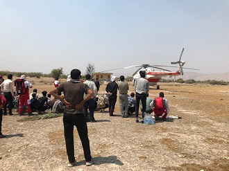 نیروهای امدادی در حال اعزام به ارتفاعات تنک کله در قیروکارزین